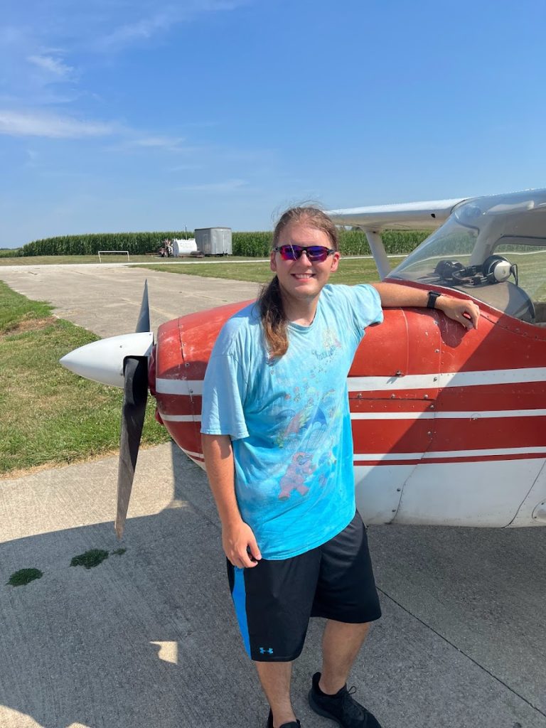 Daniel Hehmann, Deal Manager, 4 years at IDS, Post solo flight in Millstadt, IL